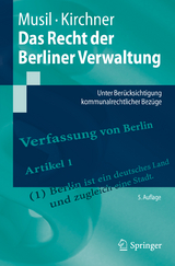Das Recht der Berliner Verwaltung - Andreas Musil, Sören Kirchner