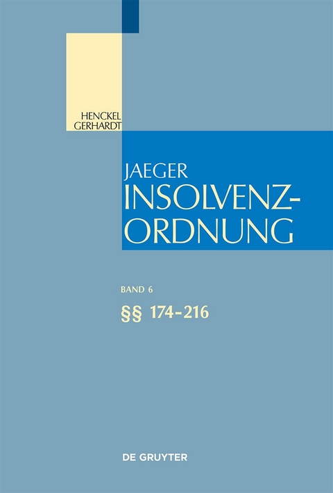 Insolvenzordnung / §§ 174-216 - 