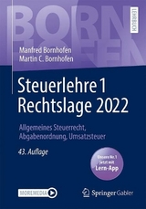 Steuerlehre 1 Rechtslage 2022 - Bornhofen, Manfred; Bornhofen, Martin C.