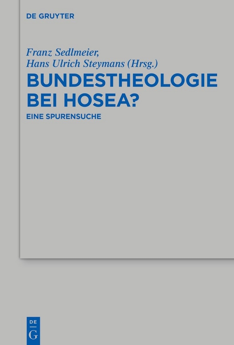 Bundestheologie bei Hosea? - 