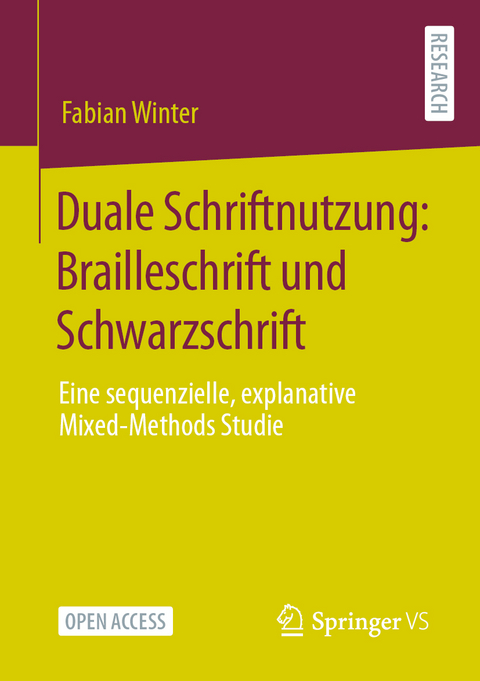 Duale Schriftnutzung: Brailleschrift und Schwarzschrift - Fabian Winter
