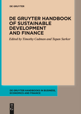 De Gruyter Handbook of Sustainable Development and Finance - 