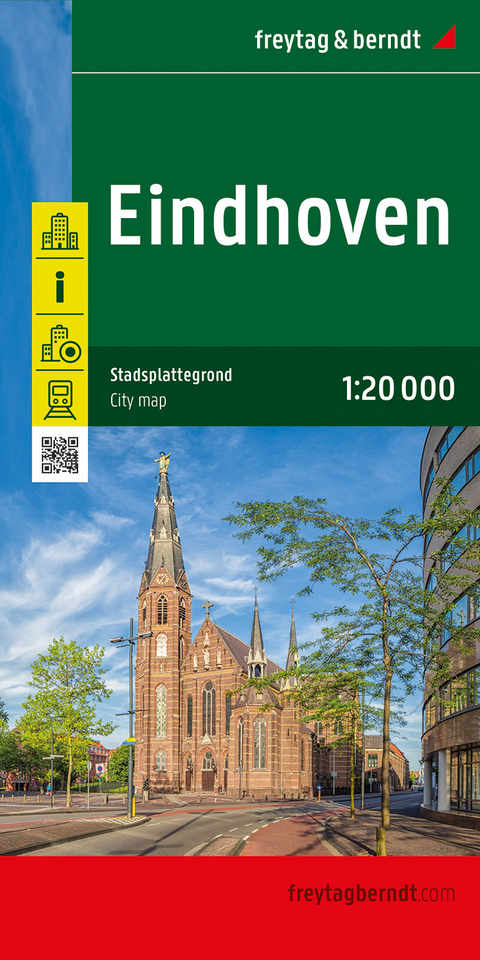 Eindhoven, Stadtplan 1:20.000, freytag & berndt