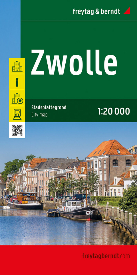 Zwolle, Stadtplan 1:20.000, freytag & berndt