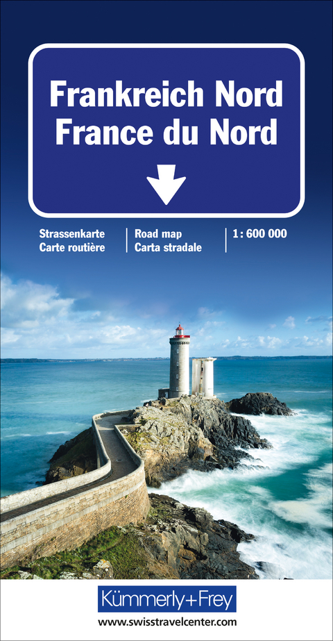 Frankreich Nord Strassenkarte 1:600 000
