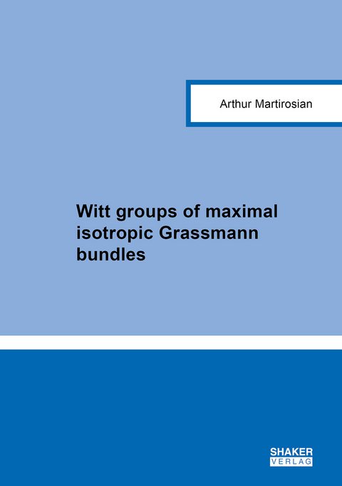 Witt groups of isotropic Grassmann bundles - Arthur Martirosian