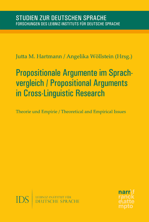 Propositionale Argumente im Sprachvergleich / Propositional Arguments in Cross-Linguistic Research - 