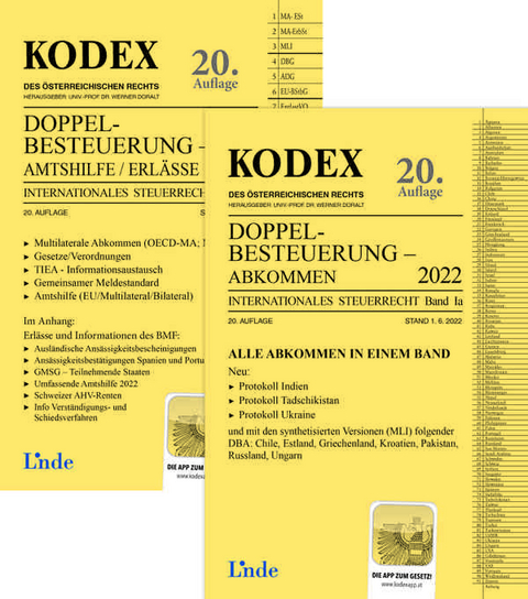 KODEX Doppelbesteuerung 2022 - Judith Herdin-Winter, Sabine Schmidjell-Dommes