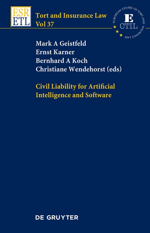 Civil Liability for Artificial Intelligence and Software - 