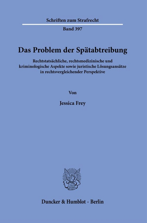 Das Problem der Spätabtreibung. - Jessica Frey