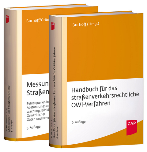 Paket Handbuch für das straßenverkehrsrechtliche OWi-Verfahren und Messungen im Straßenverkehr - 