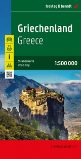 Griechenland, Straßenkarte 1:500.000, freytag & berndt - 
