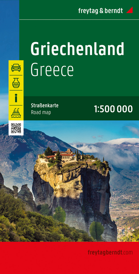 Griechenland, Straßenkarte 1:500.000, freytag &amp; berndt