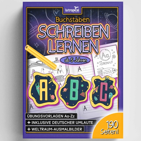 Buchstaben schreiben lernen ab 5 Jahren - 