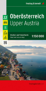 Oberösterreich, Straßen- und Freizeitkarte 1:150.000, freytag & berndt - 