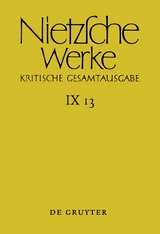 Friedrich Nietzsche: Nietzsche Werke. Abteilung 9: Der handschriftliche... / Aufzeichnungen aus den Archivmappen Mp XVII und Mp XVIII sowie verstreute Aufzeichnungen - 