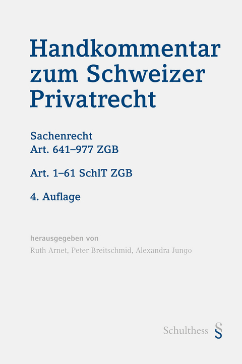 Handkommentar zum Schweizer Privatrecht - 