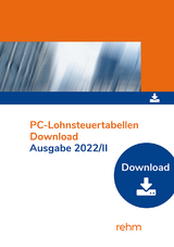 PC-Lohnsteuertabellen 2022/II Einzelplatzversion - 