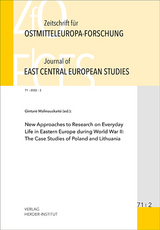 Zeitschrift für Ostmitteleuropa-Forschung (ZfO) 71/2 / Journal of East Central European Studies (JECES) - 
