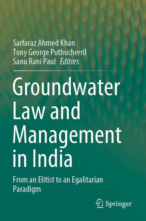 Groundwater Law and Management in India - 