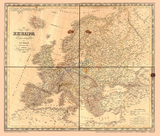 Historische Karte: Europa 1832 [gerollt]