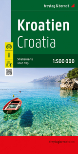 Kroatien, Straßenkarte 1:500.000, freytag & berndt - 