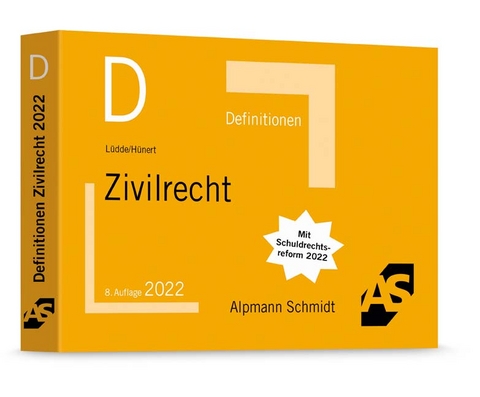 Definitionen Zivilrecht - Jan Stefan Lüdde, Matthias Hünert