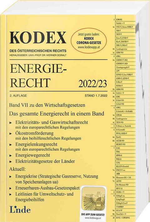 KODEX Energierecht 2022/23 - Christoph Altmann