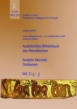 SRaT 13,3: Analytisches Wörterbuch des Meroitischen /Analytic Meroitic Dictionary, Vol 3 - Jochen Hallof