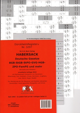 DürckheimRegister® HABERSACK Gesetze und §§ - Constantin Dürckheim; Constantin Dürckheim