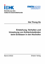 Entstehung, Verhalten und Umsetzung von Kohlerückständen beim Einblasen in den Hochofen - Hai Thong Ho