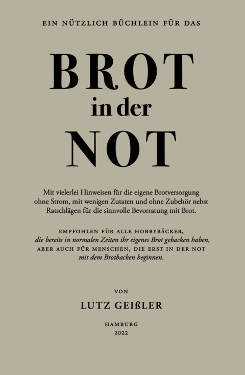 Brot in der Not - Lutz Geißler