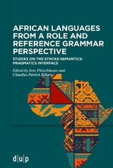 African languages from a Role and Reference Grammar perspective - 