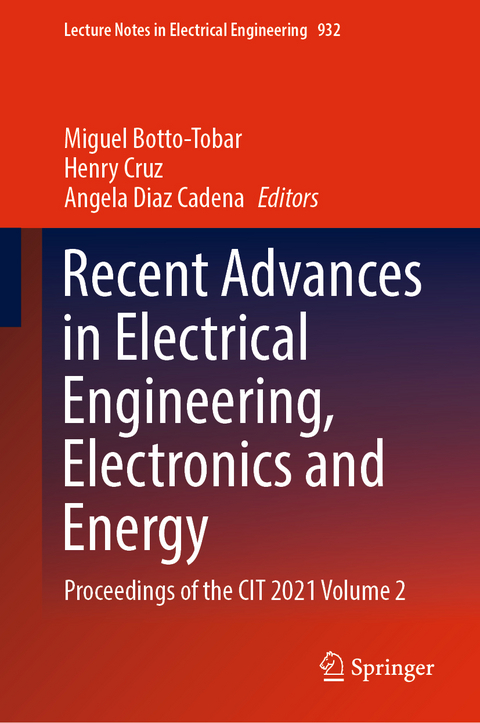 Recent Advances in Electrical Engineering, Electronics and Energy - 