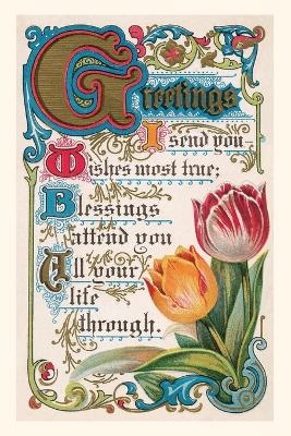 Vintage Journal Vintage Greetings with Tulips