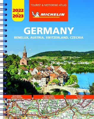 Germany, Benelux, Austria, Switzerland, Czech Republic 2022/23 - Tourist and Motoring Atlas (A4-Spiral)