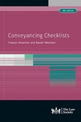 Conveyancing Checklists - Silverman, Frances; Hewitson, Russell