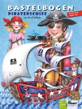 Piratenschiff Bastelbogen mit Piraten und Schatz zum Spielen - 