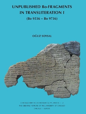 Unpublished Bo-Fragments in Transliteration I - Oguz Soysal