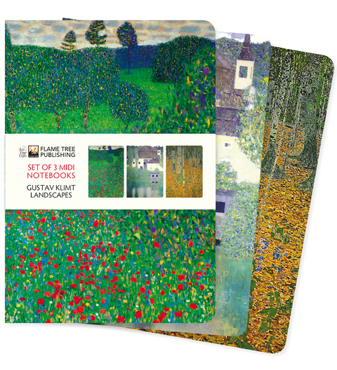 Gustav Klimt: Landscapes Set of 3 Midi Notebooks - 