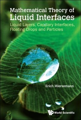 Mathematical Theory Of Liquid Interfaces: Liquid Layers, Capillary Interfaces, Floating Drops And Particles - Erich Miersemann