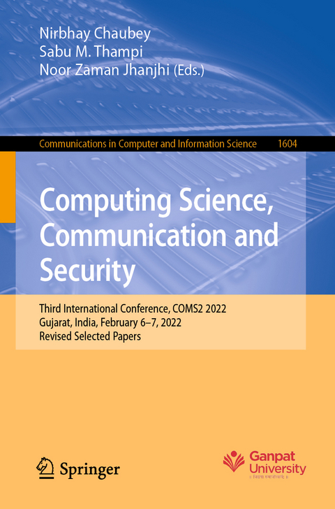 Computing Science, Communication and Security - 