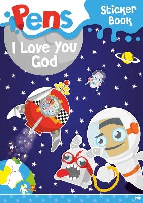 Pens Sticker Book: I Love You, God