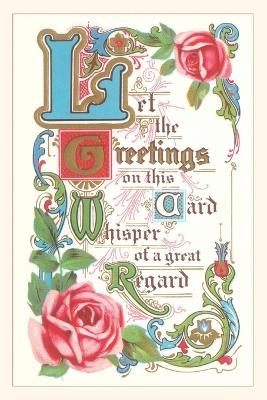 Vintage Journal Old-Fashioned Greeting Card