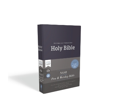 NASB, Pew and Worship Bible, Hardcover, Blue, 1995 Text, Comfort Print -  Zondervan