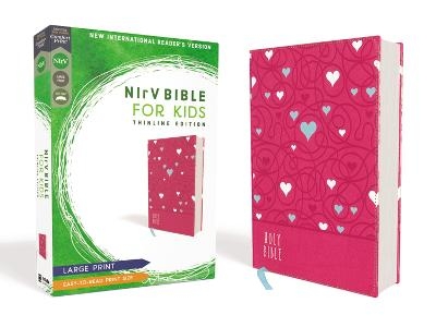 NIrV, Bible for Kids, Large Print, Leathersoft, Pink, Comfort Print -  Zondervan