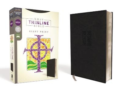 NRSV, Thinline Bible, Giant Print, Leathersoft, Black, Comfort Print -  Zondervan