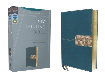 NIV, Thinline Bible, Leathersoft, Teal, Red Letter, Comfort Print -  Zondervan