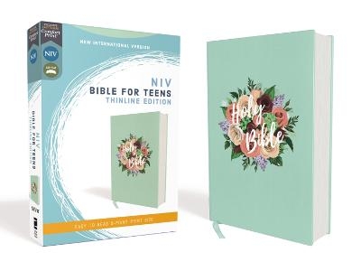 NIV, Bible for Teens, Thinline Edition, Cloth over Board, Floral, Red Letter, Comfort Print -  Zondervan