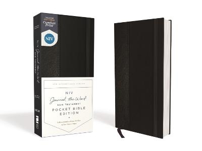 NIV, Journal the Word New Testament (Perfect for Note-Taking), Pocket Bible Edition, Hardcover, Black, Red Letter, Comfort Print -  Zondervan